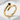 Black Onyx Bypass Ring, gold vermeil, angled product view