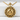 Sleeping Sun Face Pendant, gold vermeil, product photo