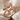 Double Gothic Cross Bypass Ring in rose gold plated finish