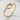 Single Wire Knot Ring, gold vermeil, angled product photo