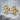 Heraldic Rampant Wolf Earring, gold vermeil, studio product photo