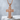 Latin Cross Beveled Pendant, rose gold finish, front view