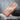 Guilloche Barleycorn Money Clip, rose gold, product photo on stone