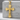 INRI Crucifix Flared Pendant in gold vermeil, product view