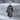 Hamsa Olive Branch Pendant, oxidized silver product view