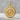 Nazar Radial Border Pendant, gold vermeil, front product photo