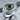 Evil Eye Crescent Lash Ring, polished silver, angled product view