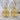 Tree of Life Root Disc Earring, gold vermeil, angled product view