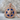 Star of David Enamel Pendant, rose gold, front product view