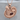 Elif Waw Garnet Pendant, rose gold, product photo