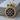Helm Of Awe Enamel Pendant, gold vermeil, front product view