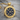 Vegvisir Blue Enamel Pendant, gold vermeil, studio product photo