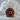 Lucky 13 Enamel Token Pendant, gold vermeil, front view