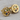 Eastern Star Topaz Sunburst Cufflink, gold vermeil, product photo pair