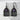 Portal Amethyst Drop Earring, black rhodium, product photo