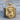 Rottweiler Oak Shield Pendant, gold vermeil, front view