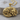 Sleeping Wolf Nest Pendant, gold vermeil, front product photo