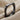 Soft square tube ring, black rhodium, angled view