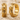 Bamboo Bark Huggie Earring, gold vermeil, studio product photo