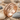 Twin thorn wedding ring, rose gold finish, studio product photo