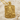 Poseidon Bearded Trident Pendant, gold vermeil product view