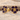 Violet Enamel Flatback Earring, product photo in gold vermeil