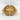 Compass Rose Scroll Ring, gold vermeil, angled product photo