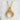 Double dragon claw pendant, gold vermeil, product photo