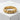 Thin Wave Ring in gold vermeil, front product view