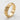 Dragon Spine Ring in gold vermeil, angled front view