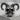 Horned Demon Skull Ring, oxidized silver, three-quarter perspective