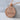 Triskele Rope Border Pendant, rose gold, front product view