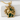 Unicorn Green Thicket Pendant, gold vermeil finish, front view
