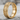 Herringbone Enamel Stacking Ring, gold vermeil, angled product photo