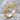 Gothic Trefoil Stacking Ring, gold vermeil, angled product photo