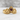 Garnet Gothic Crown Ring in gold vermeil, studio product photo