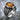 Amber Ribbed Barrel Ring, oxidized silver, product photo on rock surface