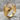 Rutile Quartz Portal Ring, gold vermeil, angled product photo