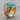 Turquoise Rearing Horse Ring, gold vermeil, side view showing horse detail
