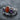 Carnelian Amethyst Crown Ring, oxidized silver, front angled product photo