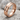Current Flow Ring, rose gold plated silver, angled product photo