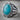 Turquoise Sunburst Concho Ring, oxidized silver product view