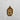 14K gold vermeil self made woman pendant featuring a female figure sculpting herself on concrete background