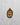 14K gold vermeil self made woman pendant featuring a female figure sculpting herself on concrete background