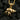 Gold vermeil hermit crab pendant with polished shell detail on dark textured background