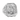 Front view of sterling silver Saint Jude ring featuring the Apostle with club and medallion on octagonal face