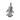 925 sterling silver praying angel pendant showcasing detailed folded hands and flowing robe on a white background