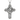 925 sterling silver Jesus cross pendant with stone texture details displayed on dark rustic wood