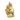 Gold vermeil Artio pendant displaying the Celtic bear goddess embracing a bear on a textured wood surface