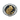Close-up of silver chipmunk ring featuring gold-tone animal and acorns on textured black background